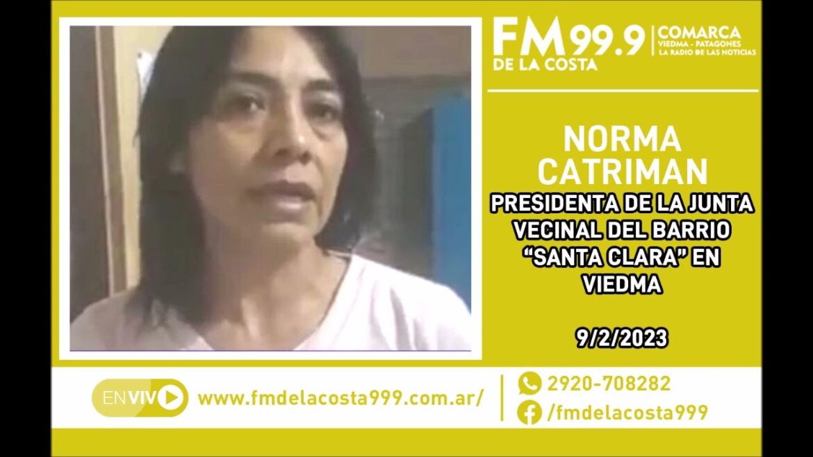 Escuchá el audio de Norma Catriman