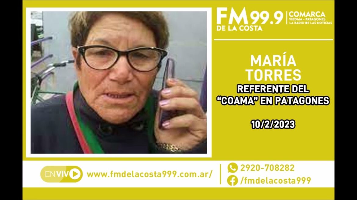 Escuchá el audio de María Torres