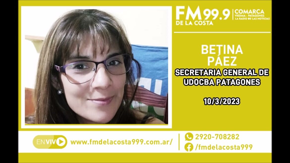Escuchá el audio de Betina Páez