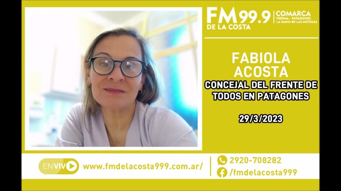 Escuchá el audio de Fabiola Acosta