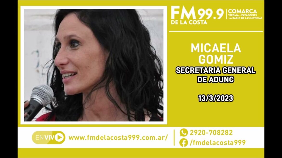 Escuchá el audio de Micaela Gomiz