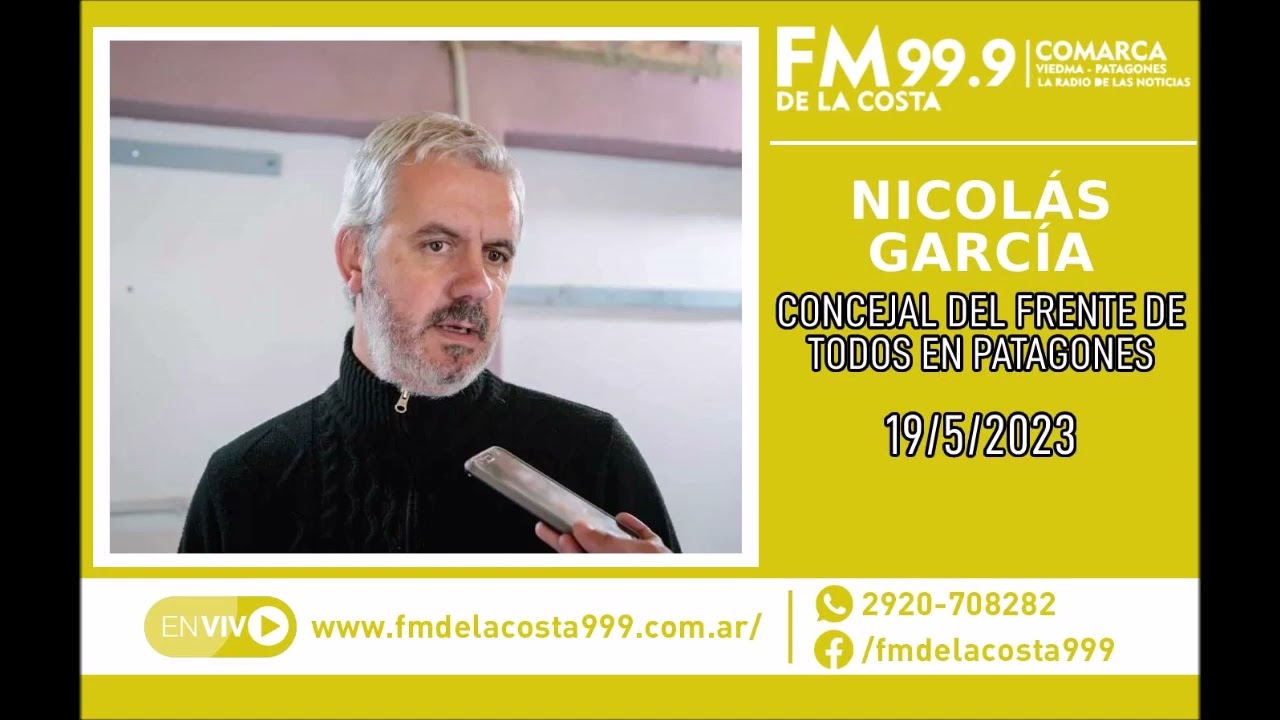 Escuchá el audio de Nicolás García