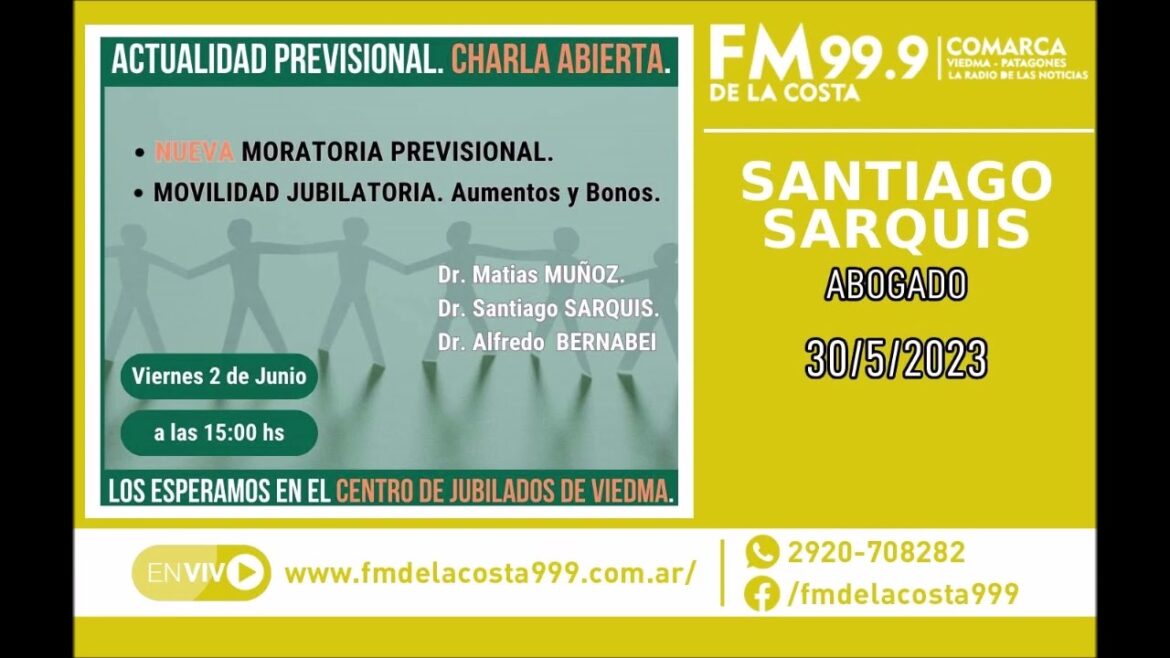 Escuchá el audio de Santiago Sarquis