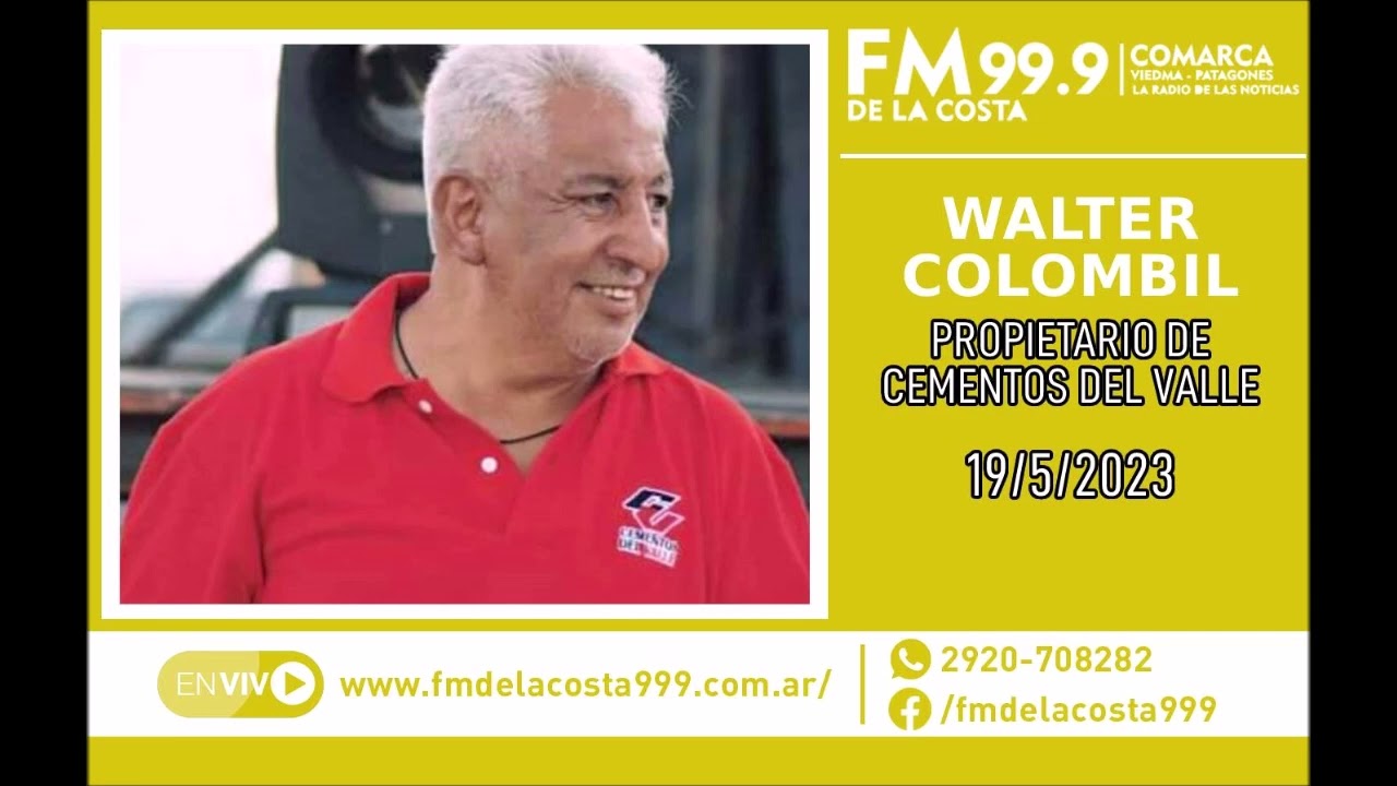 Escuchá el audio de Walter Colombil