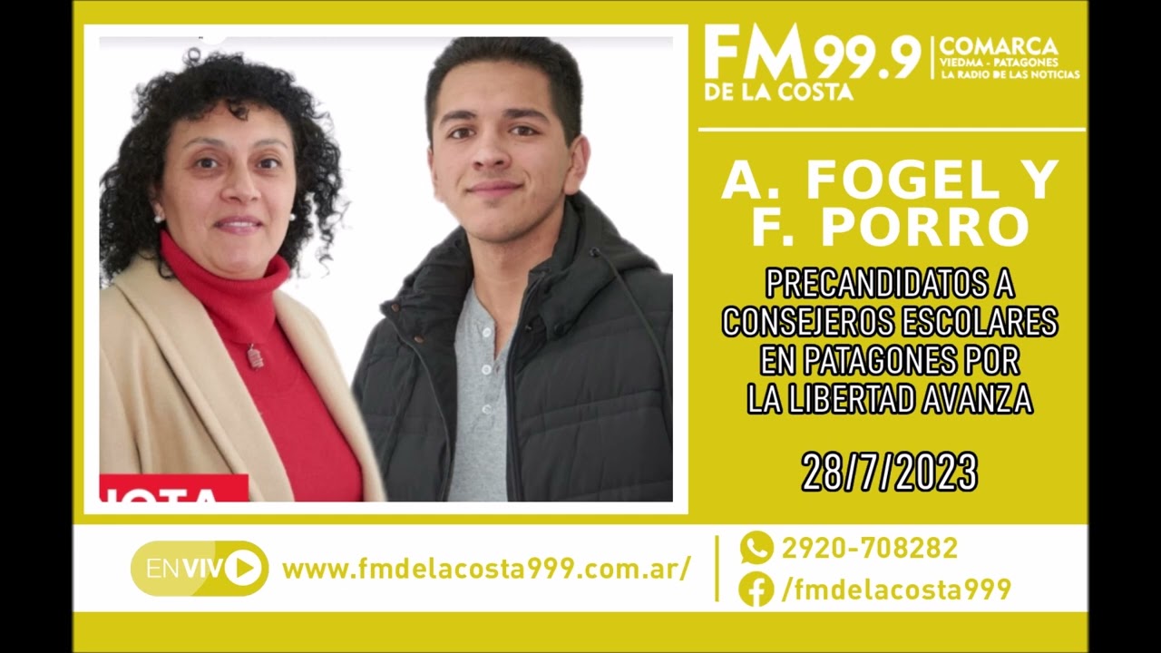 Escuchá el audio de Agustín Fogel y Fernanda Porro