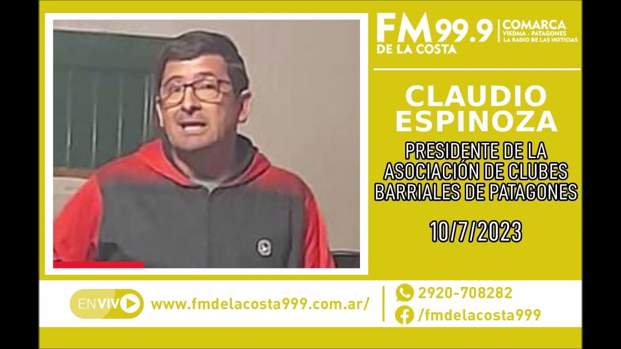 Escuchá el audio de Claudio Espinoza