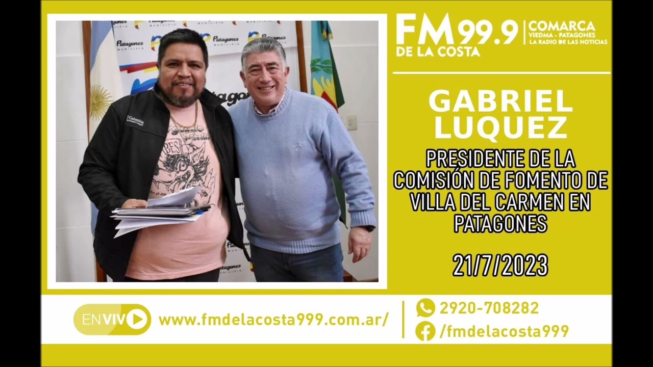 Escuchá el audio de Gabriel Luquez