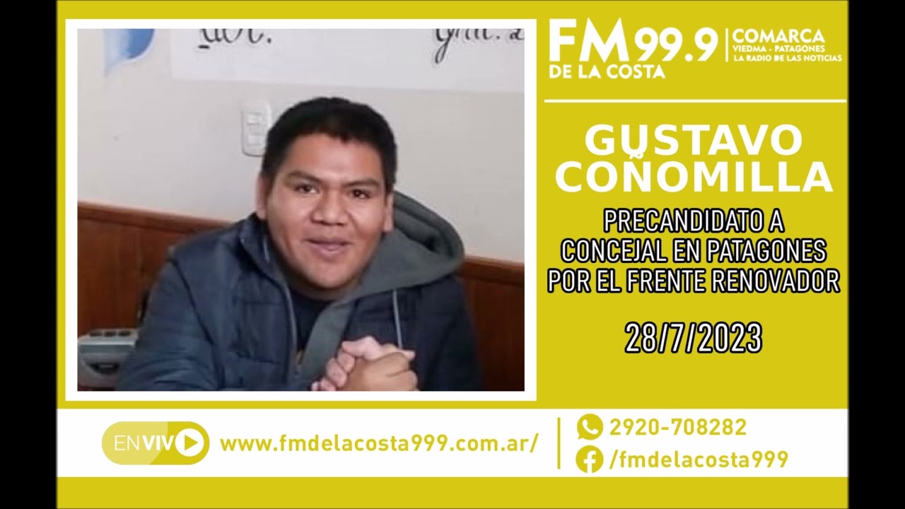 Escuchá el audio de Gustavo Coñomilla