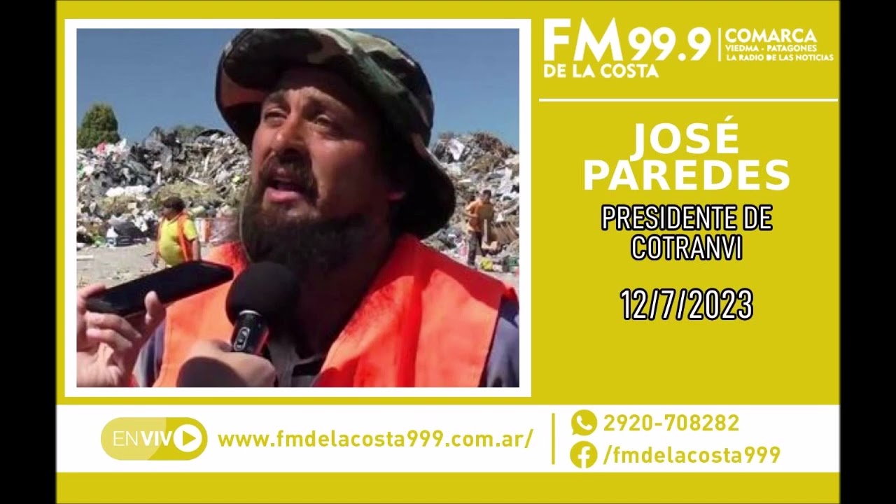 Escuchá el audio de José Paredes