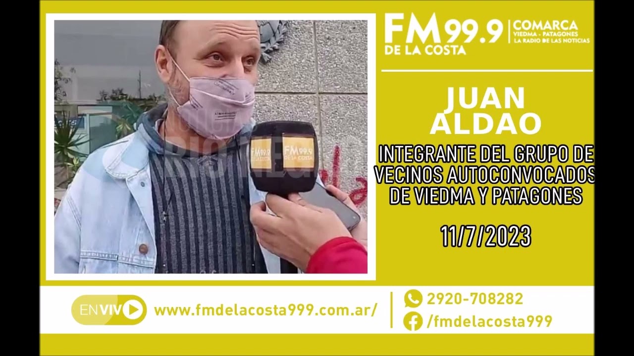 Escuchá el audio de Juan Aldao