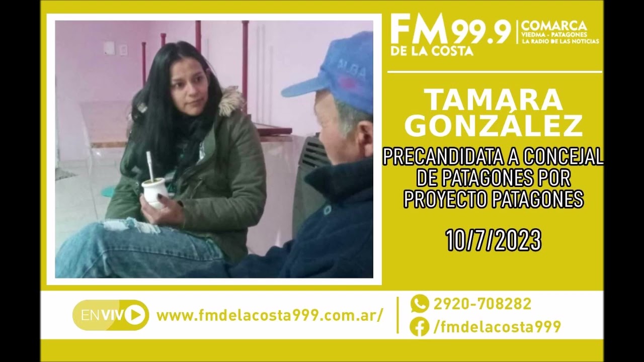Escuchá el audio de Tamara González