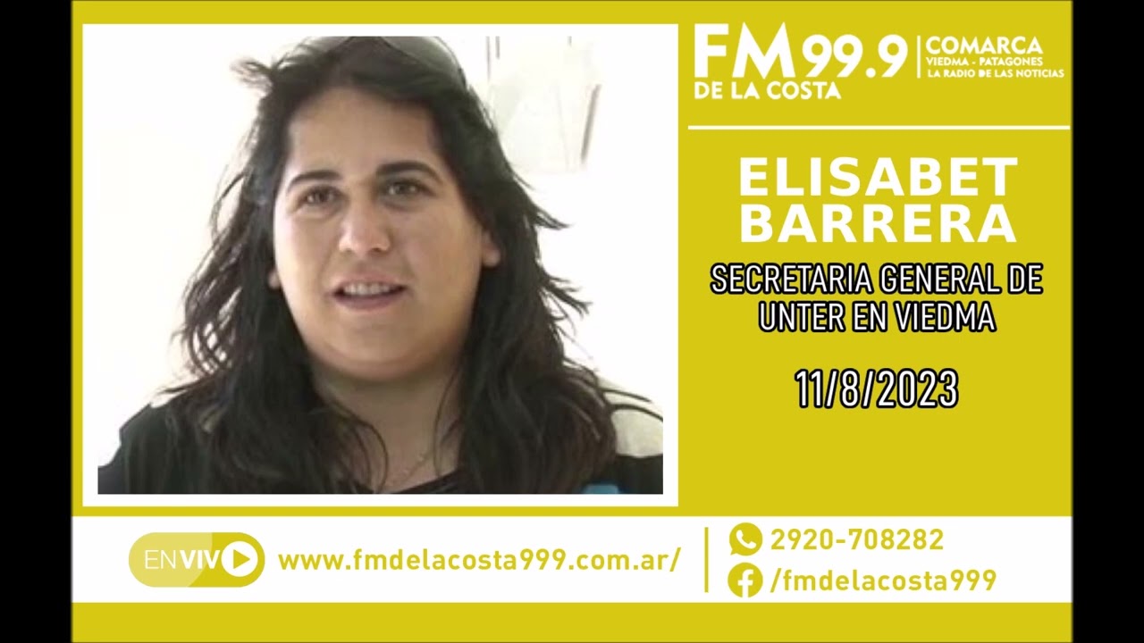 Escuchá el audio de Elisabet Barrera