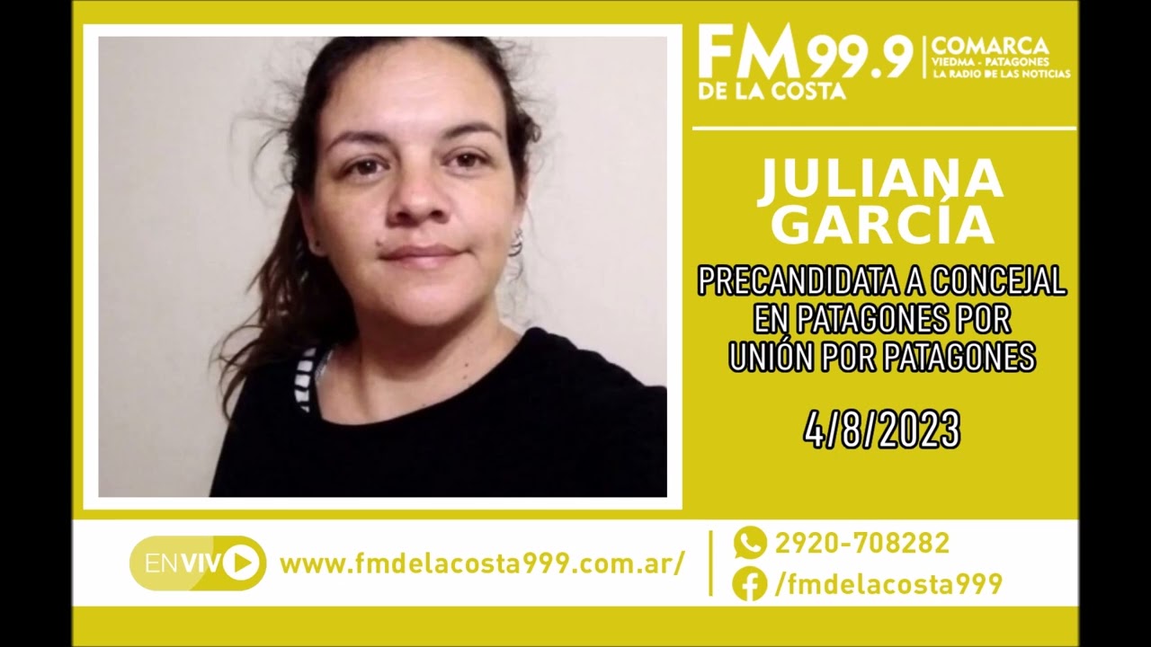 Escuchá el audio de Juliana García