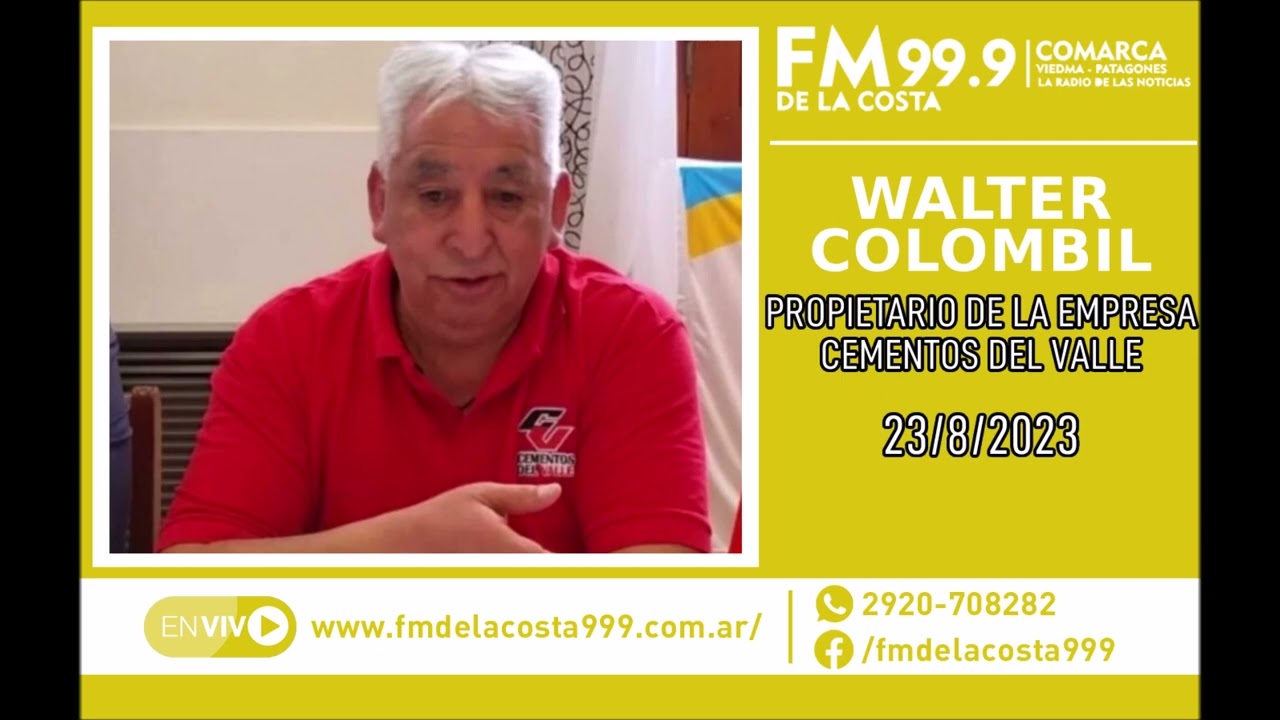 Escuchá el audio de Walter Colombil