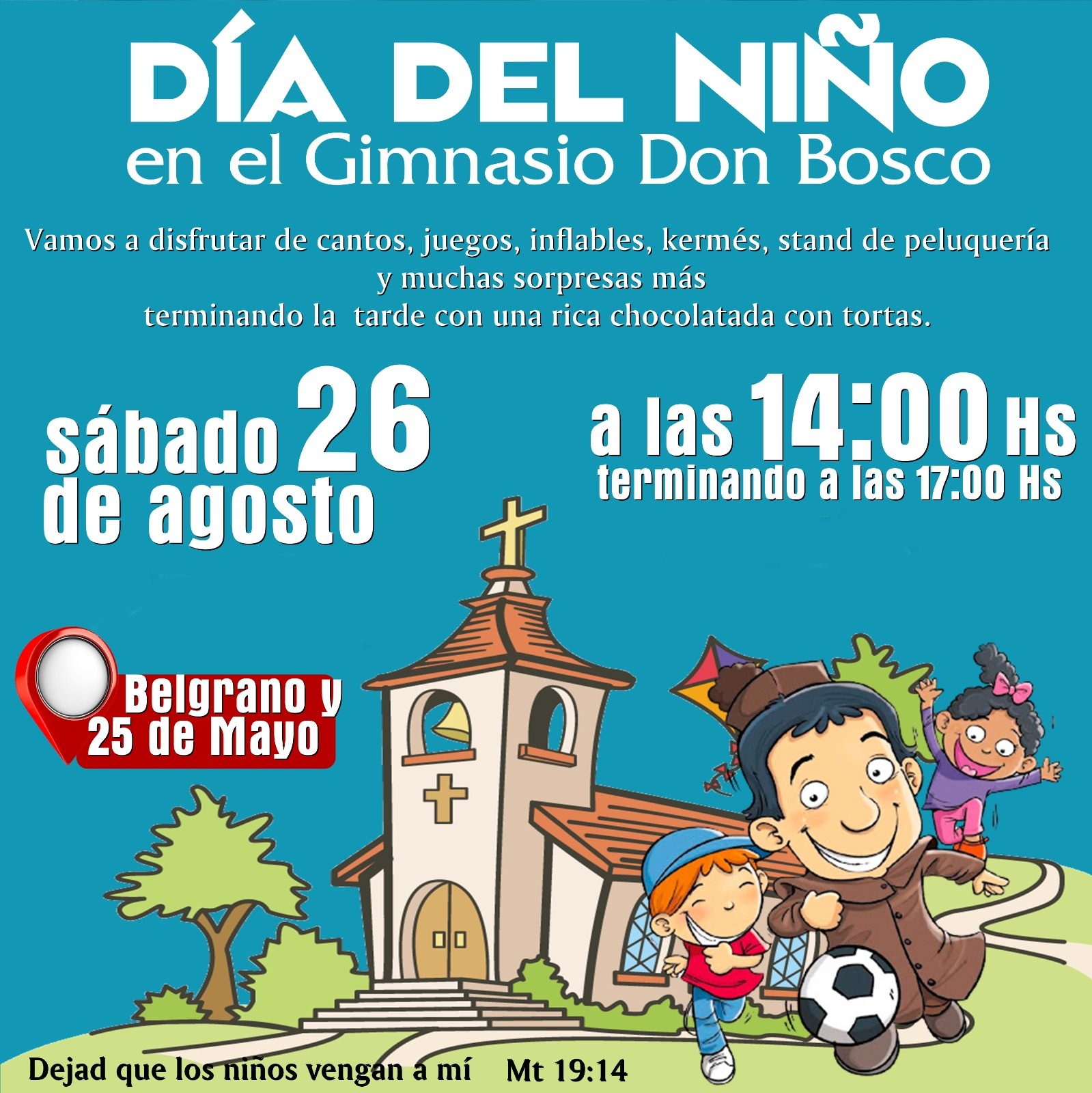 Rubén Randazzo | Celebración del Día de las Infancias en el Gimnasio Don Bosco