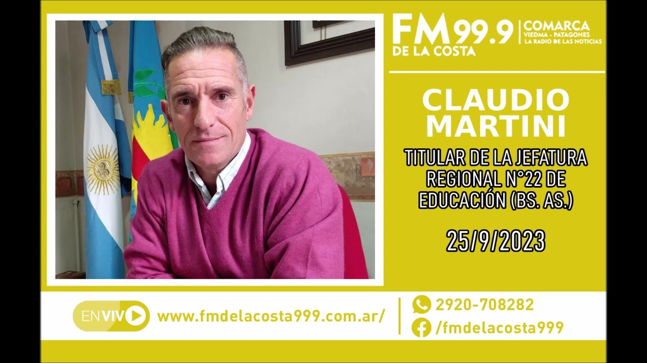 Escuchá el audio de Claudio Martini