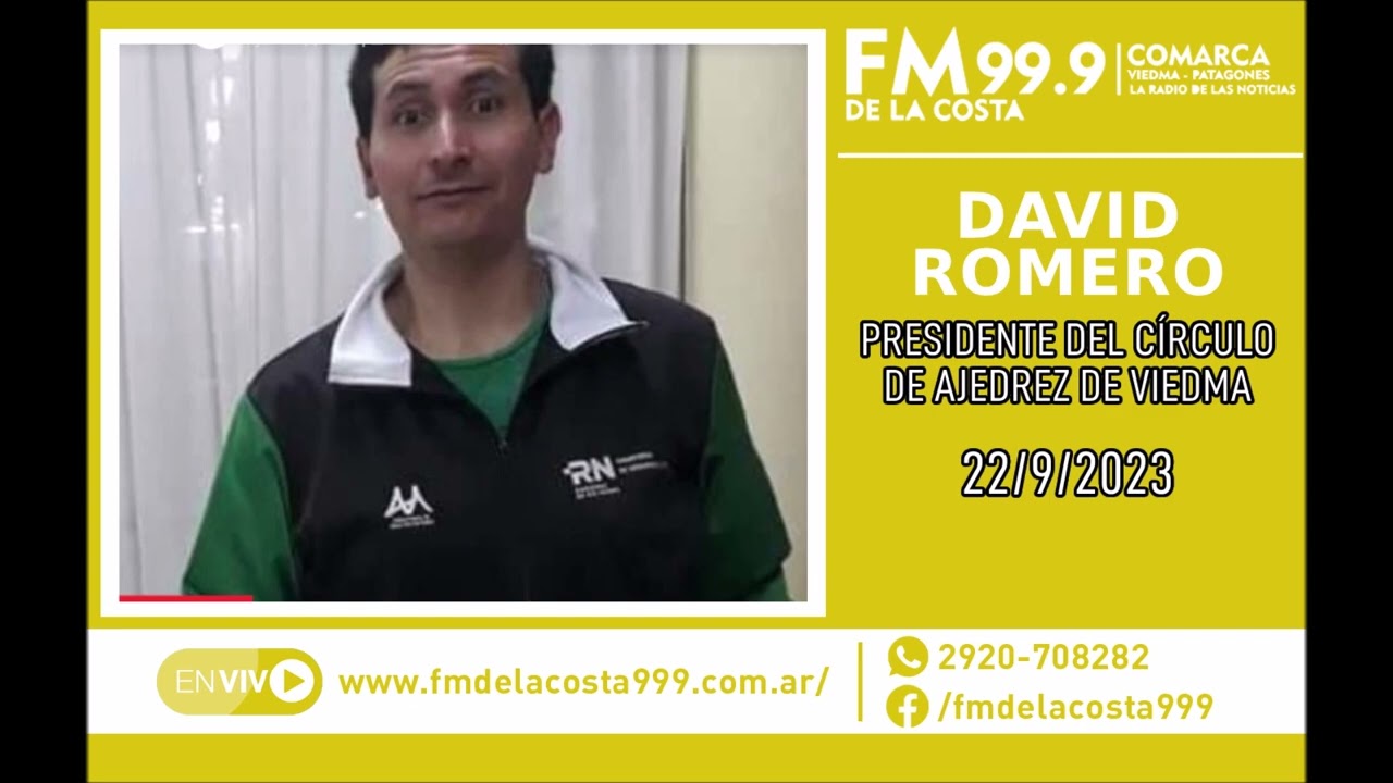 Escuchá el audio de David Romero