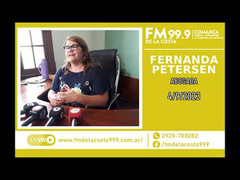 Escuchá el audio de Fernanda Petersen