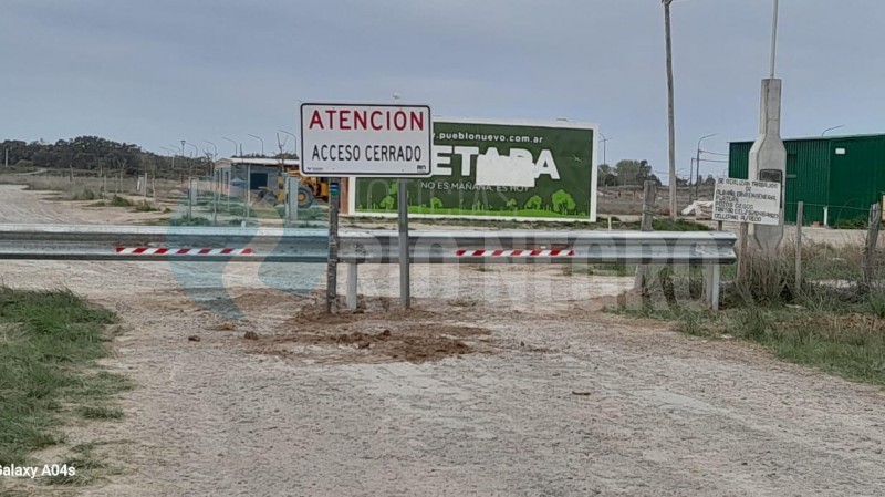 Clausura del acceso al loteo Pueblo Nuevo en El Cóndor: «Si cortaron este, hay que cerrar toda la Ruta 1»