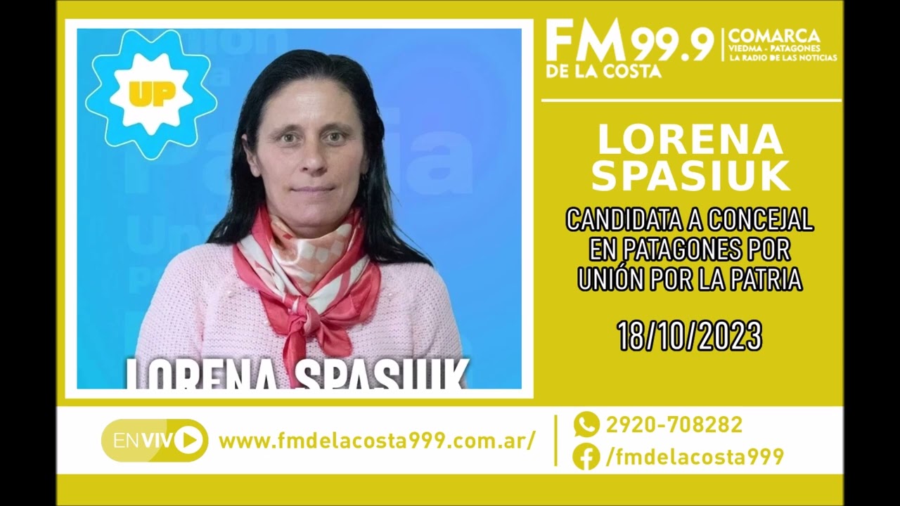 Escuchá el audio de Lorena Spasiuk