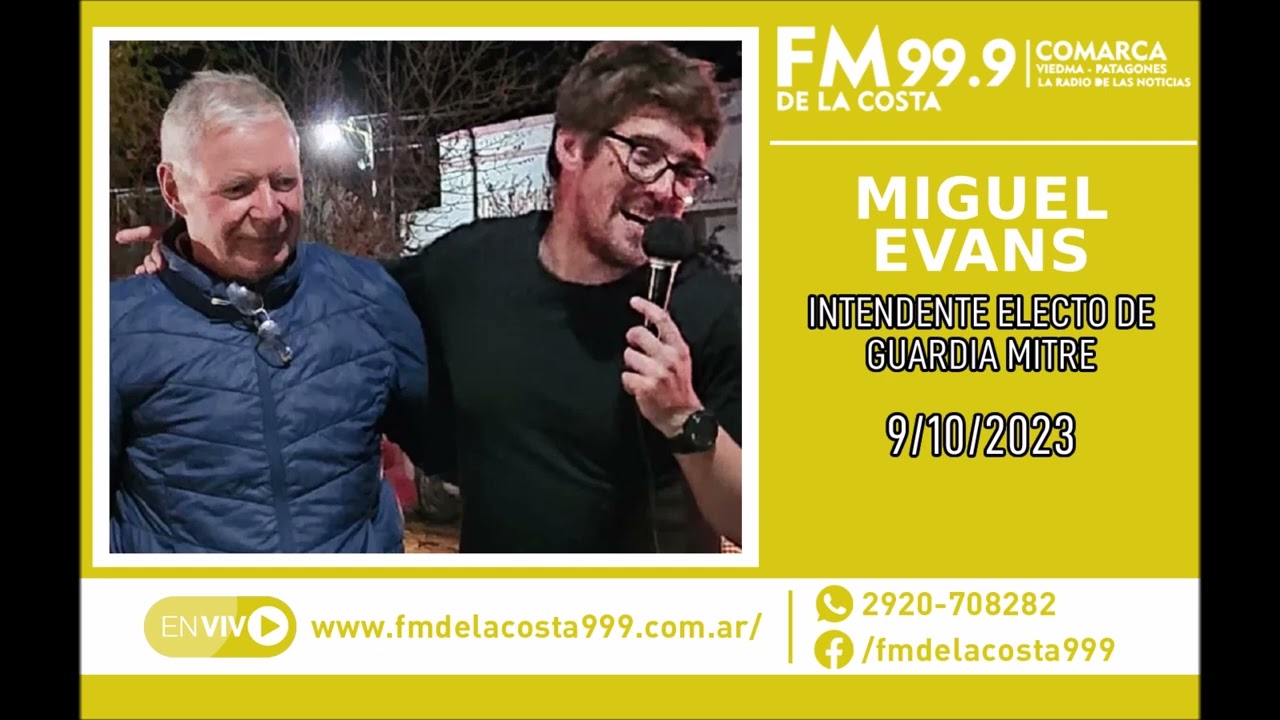 Escuchá el audio de Miguel Evans