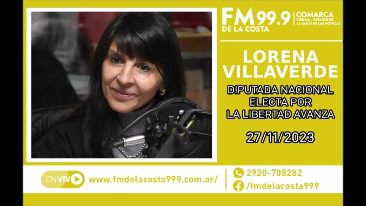 Escuchá el audio de Lorena Villaverde