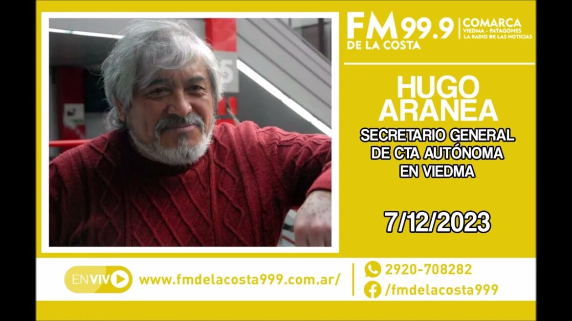 Escuchá el audio de Hugo Aranea