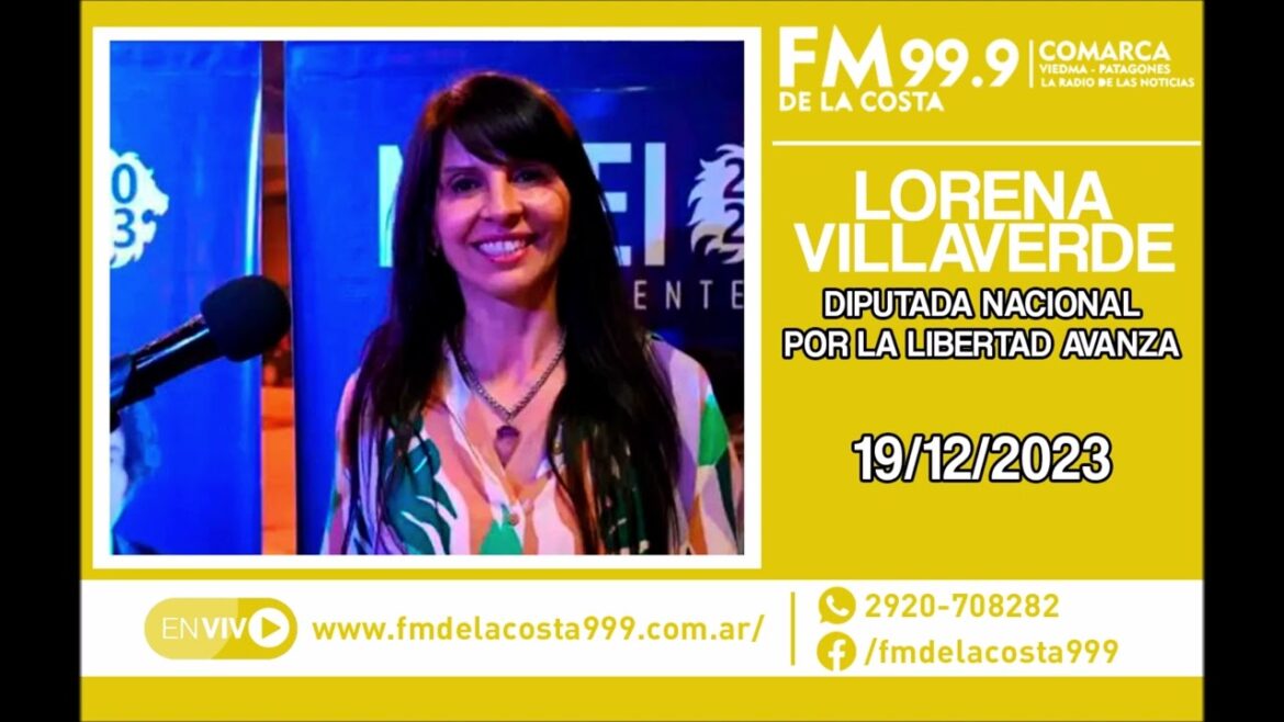 Escuchá el audio de Lorena Villaverde
