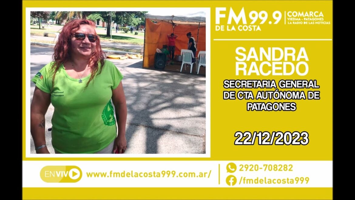 Escuchá el audio de Sandra Racedo