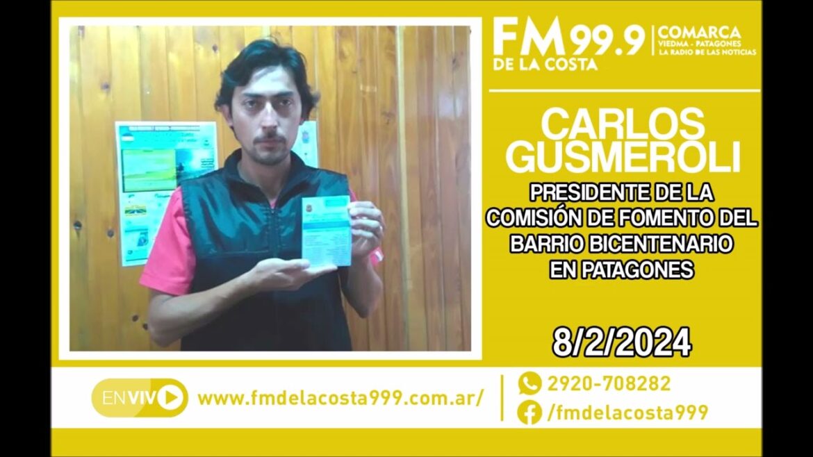 Escuchá el audio de Carlos Gusmeroli