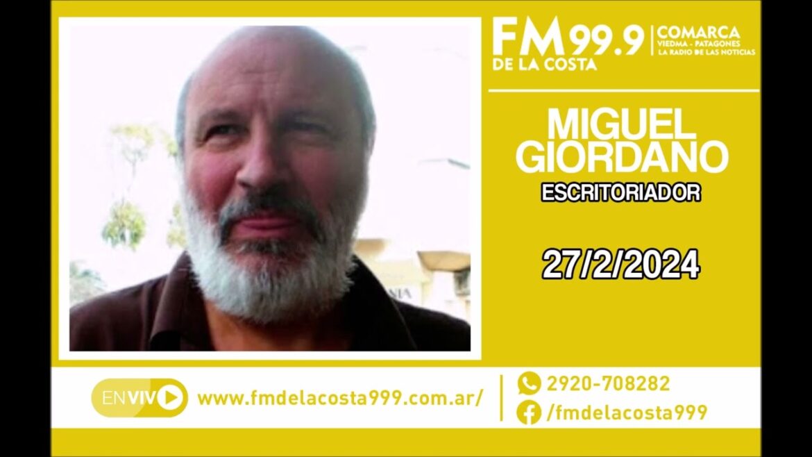 Escuchá el audio de Miguel Ángel Giordano