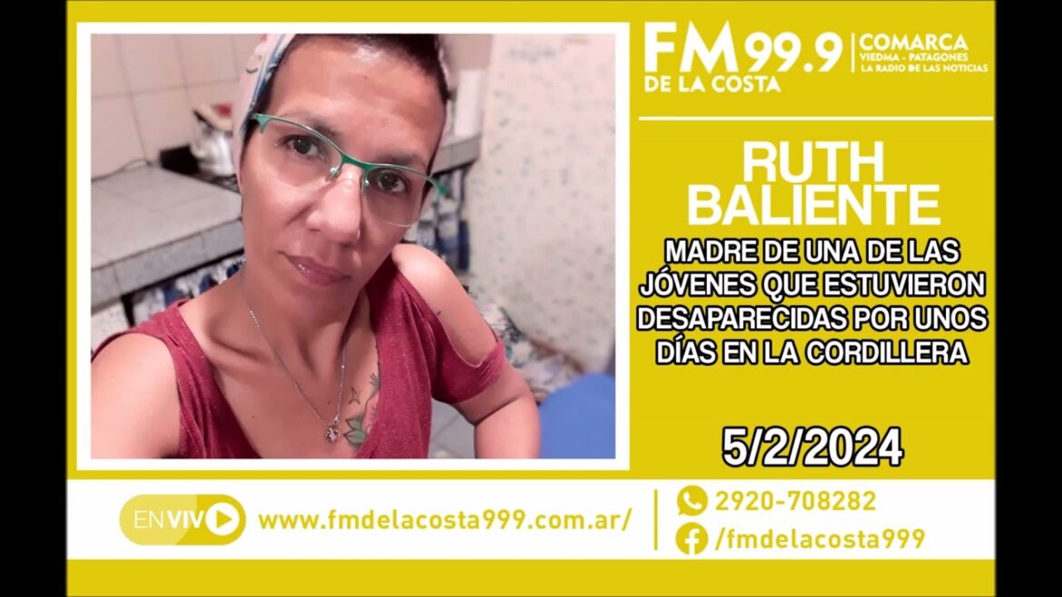 Escuchá el audio de Ruth Baliente