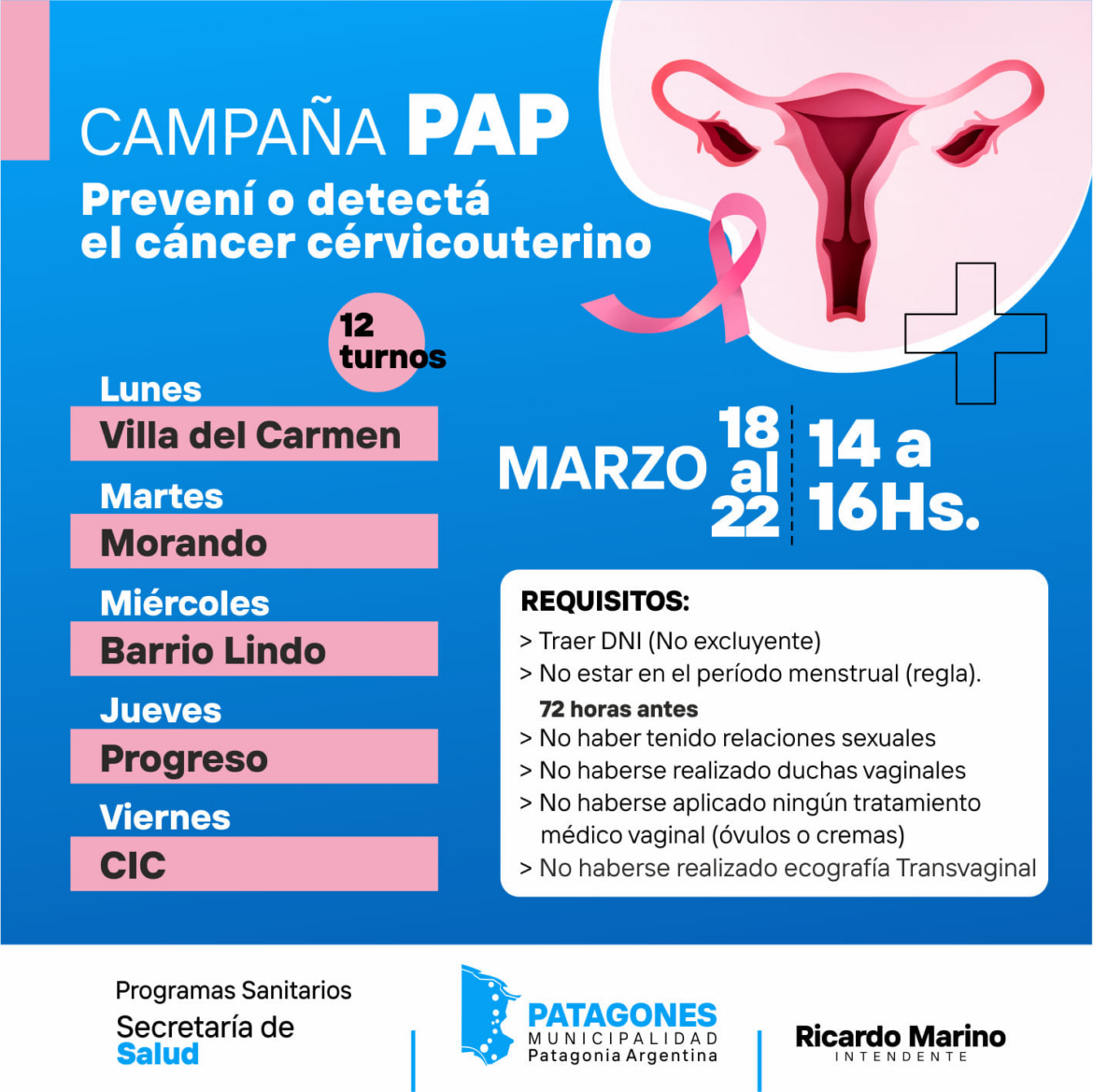 María Elena | sobre poca difusión de campaña de PAP en Patagones