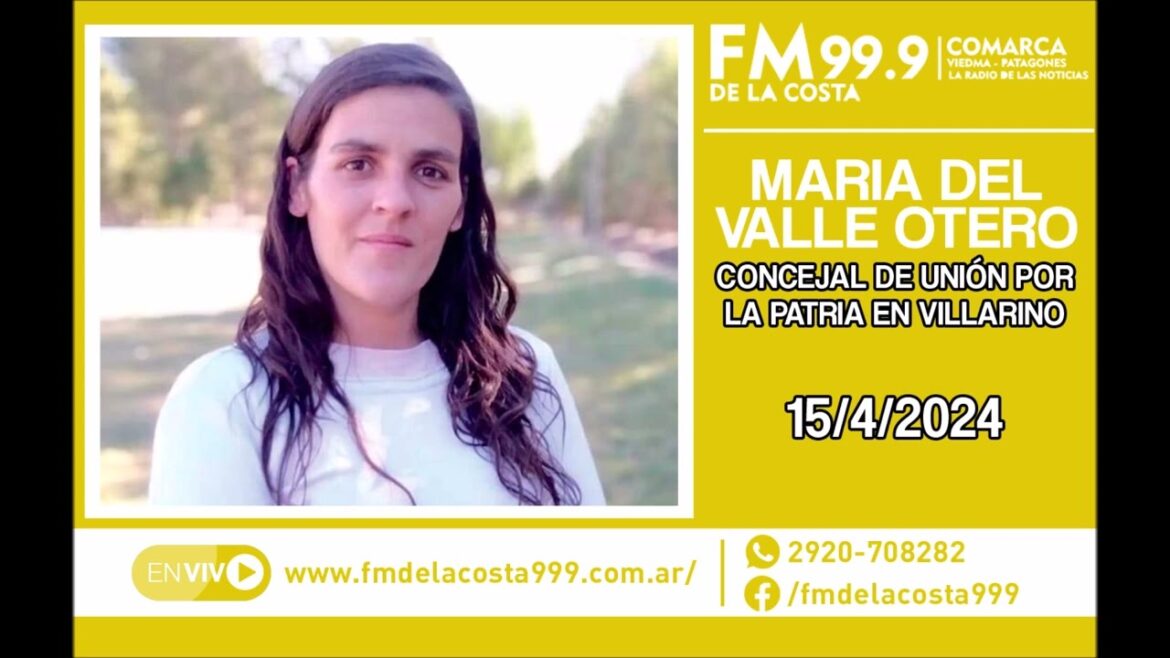 Escuchá el audio de María del Valle Otero