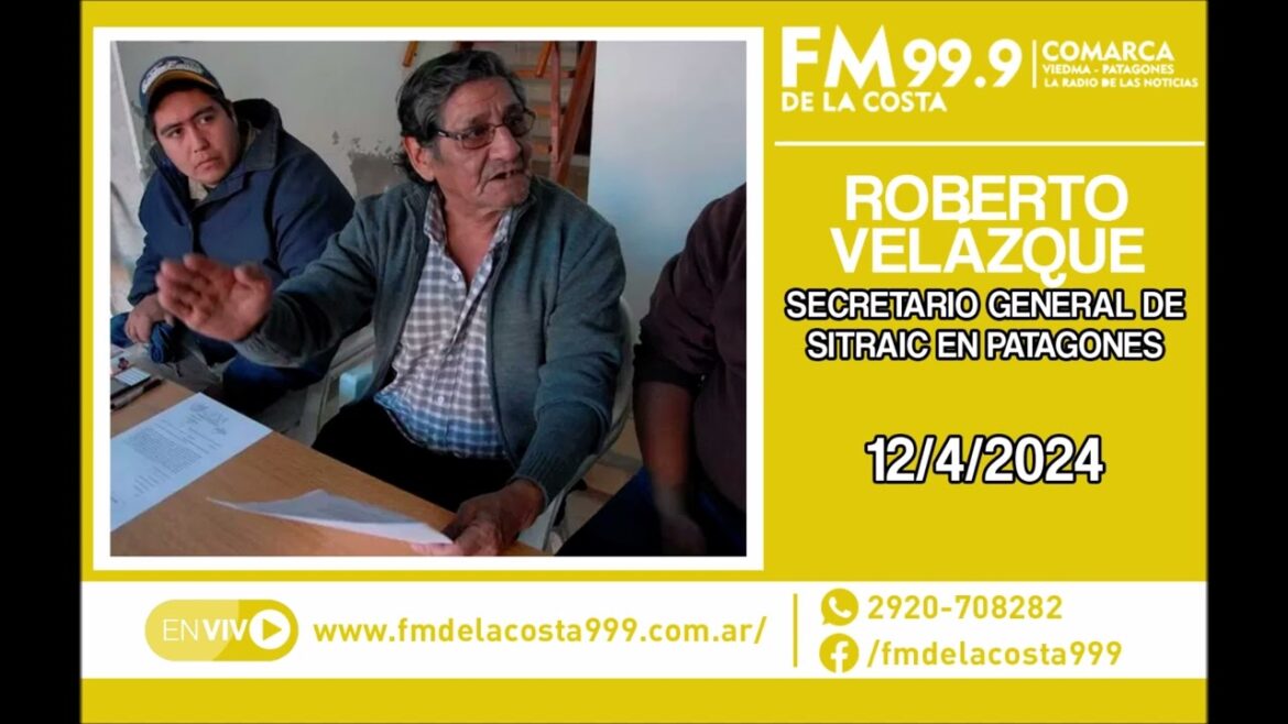 Escuchá el audio de Roberto Velázque