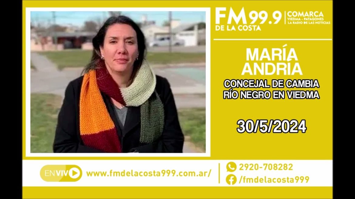 Escuchá el audio de María Andría