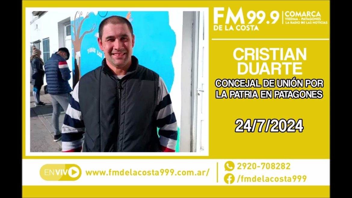 Escuchá el audio de Cristian Duarte