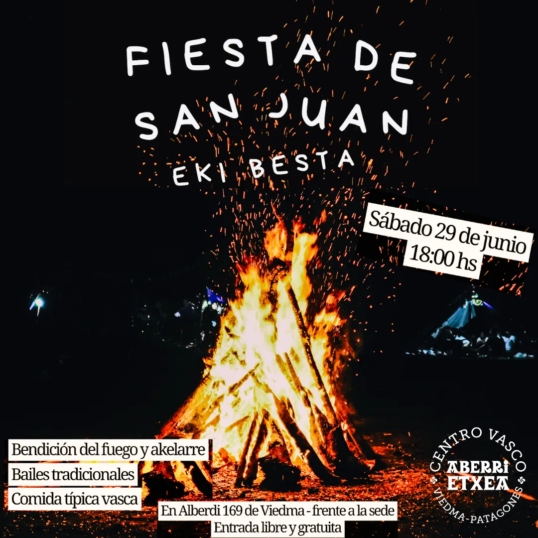 (AUDIO) Todos los detalles sobre la Fiesta de San Juan que realizará el Centro Vasco